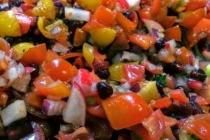 tomato and pomegranate salad